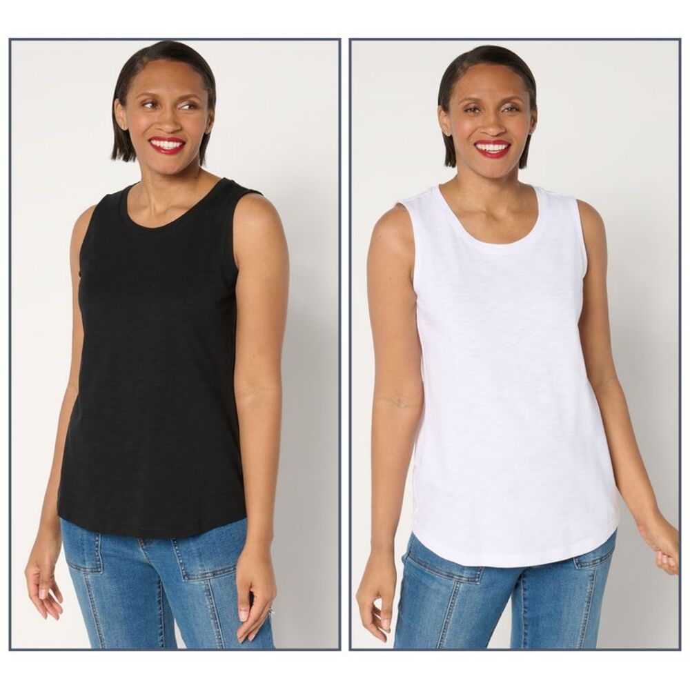 Belle by Kim Gravel Women's Top Sz 2XS (XXS) Slub Knit Multi-colored A676929